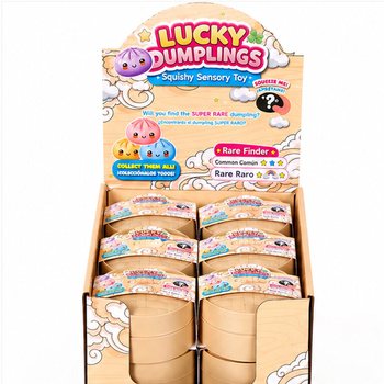 RAGE - LUCKY DUMPLINGS - Squishy Bun Dumplings ST&Oacute;RT - 8.5 x 8.5 x 4.8 cm - &Iacute; S&Yacute;NINGARKASSA (12 stk.)