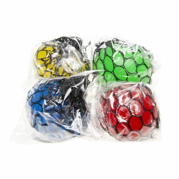 SQUISHY KREISTA-K&Uacute;LA - &THORN;verm&aacute;l: 5 CM - BLANDA&ETH;IR SK&AElig;RIR LITIR &Iacute; S&Yacute;NINGARKASSA (24 stk.)