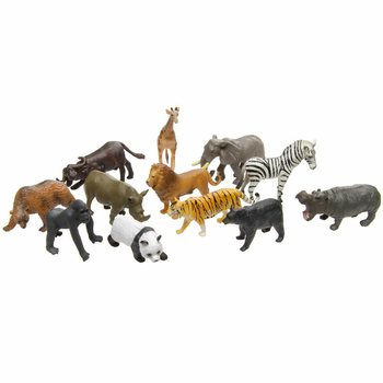 ANIMAL WORLD - BLANDA&ETH;AR LEIKFANGAF&Iacute;G&Uacute;RUR VILLID&Ouml;R (12 stk.)