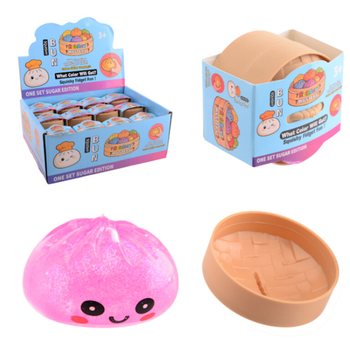RAGE - Squishy SUGAR EDITION Bun Dumplings LITLIR (5.3 x 5.3 x 4.1 Cm) Viral 2026 Fidget Toy (24 stk.)