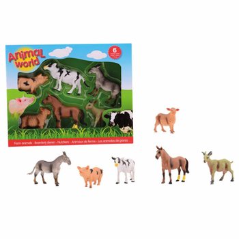 ANIMAL WORLD - LEIKSETT ME&ETH; 6 B&Uacute;ST&Ouml;R&ETH;ARD&Yacute;RALEIKF&Ouml;NGUM (1 stk.)