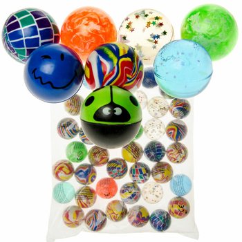MIX Skoppboltar Ø 4,5 cm (40 stk)