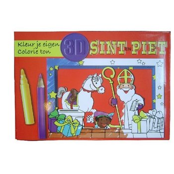 Sinterklaas / J&oacute;lasveina 3D Gluggakortaf&ouml;ndursett (12 stk.)