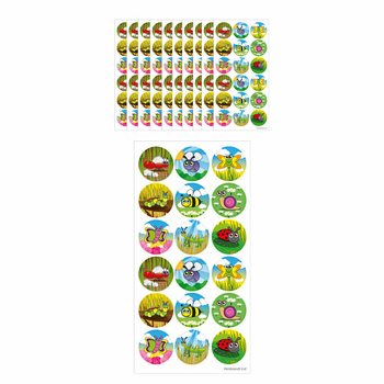 FUN STICKERS - SKORD&Yacute;R - 18 L&Iacute;MI&ETH;AR &Aacute; &Ouml;RK (10 stk.)