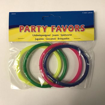 4 stk Barnapastellarmb&ouml;nd &iacute; sk&aelig;rum litum (12 pk.)