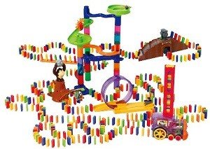 PLAYGO - Deluxe Domino Leikfangasett með Lest - 500 Partar