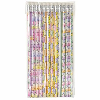 Neon 'K&uacute;kur' bl&yacute;antar me&eth; strokle&eth;ri (12 stk)