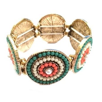 Lúxus teygjanlegt armband í Ibiza-stíl (1 stk)