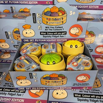 RAGE - Squishy Bun Dumplings STÓRIR - ONE SET PU FOAM SQUISHY EDITION (12 stk.)