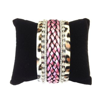 Breitt Ibiza armband Tígur Bleikt (1 stk)