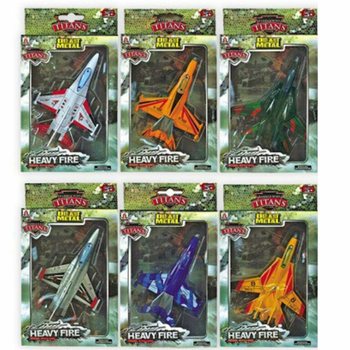 F16 Flugvélar úr Die-Cast Málmi (6 stk.)