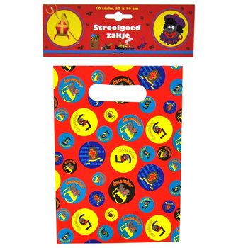10 Sinterklaas Gjafapokar 22 x 16 cm (6 stk.)