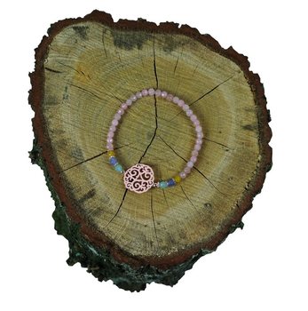 Bleikt armband með hengi (1 stk.)