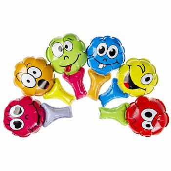 SJÁLFUPPBLÁSANLEGAR SMILEY BLÖÐRUR (48 stk.)