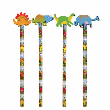 Dinosaur bl&yacute;antur me&eth; strokle&eth;ri (24 stk.)