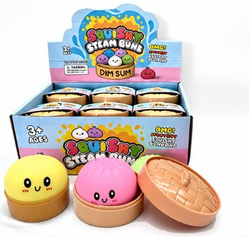 RAGE - St&oacute;rar kreistubollur (Squishy Dumplings) (St&aelig;r&eth; 8.5 x 8.5 x 4.8 cm) - Viral 2026 Fidget Toy (12 stk.)