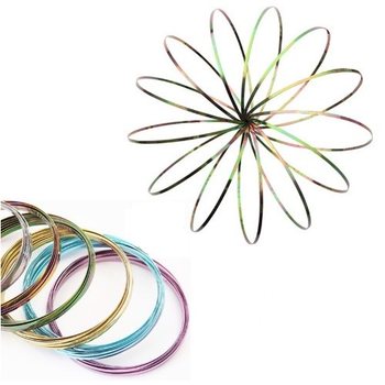 **RAGE 2018** Magic Rings / Flow Rings - Kinet&iacute;skur 3D T&ouml;frahringur - MULTI COLOR | &Aacute; SPJALDI (10 stk.)