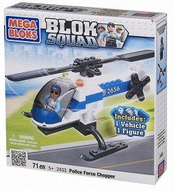 MEGABLOKS BLOK SQUAD LÖGREGLUÞYRLA - 2433 (1 stk.)