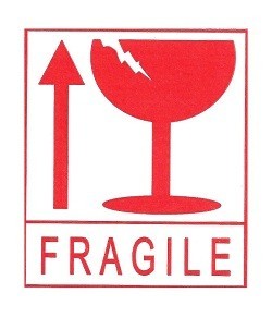 FRAGILE / VARÚÐ Límmiðar (45 arkir)