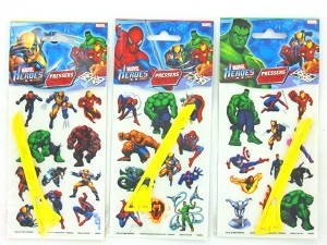 MARVEL HEROES NUDDSTIKKERS / L&Iacute;MI&ETH;AR (24 stk.)