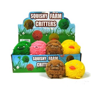 Mj&uacute;k b&aelig;ndad&yacute;r me&eth; lj&oacute;si - Squishy (12 stk.)