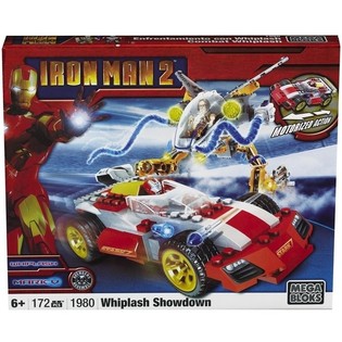 MEGA BLOKS Iron Man 2 Whiplash Showdown Leiksett - 1980