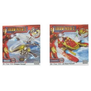 MEGABLOKS Iron Man 2 Farart&aelig;ki og F&iacute;g&uacute;ra