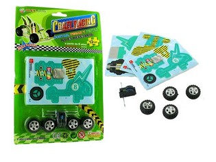 3D frau&eth;p&uacute;sl gokart me&eth; m&oacute;tor (24 stk)