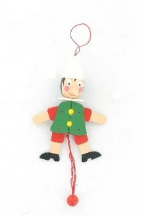 Skoppari Pinocchio &uacute;r tr&eacute; - Jumping Jack (4 stk.)