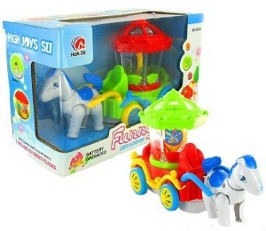 Bump & Go Magic Wagon Hestavagn me&eth; Lj&oacute;si og Hlj&oacute;&eth;i