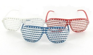 Shutter Shades Gleraugu me&eth; Bling Bling (10 stk.)