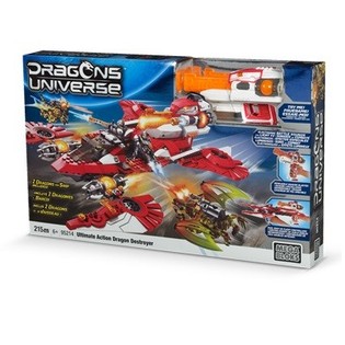 Mega Bloks Ultimate Action Dragon Destroyer Kubbasett