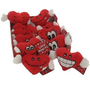 Sæt Plush Hjörtu (12 stk.)