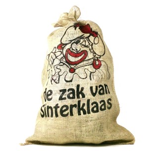 St&oacute;r strigapoki (jute) fyrir j&oacute;lasveininn