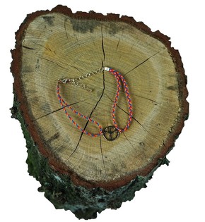 Fléttað armband með hengiskrauti (1 stk)