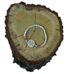 Hv&iacute;tt armband (1 stk)