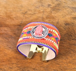 L&uacute;xus Buddha armband (Ibiza st&iacute;ll) - 1 stk