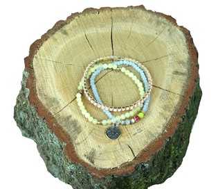 3-laga armband &iacute; Ibiza-st&iacute;l (1 stk)