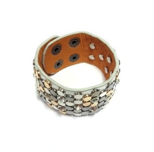 L&uacute;xus Breitt Armband Silfur Naglar (1 stk)