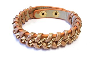 Fl&eacute;tta&eth; Ibiza armband laxa-bleikt (1 stk)
