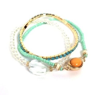 Ibiza Look Armband 3-laga (1 stk.)