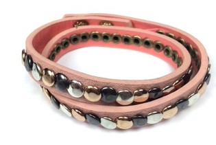 Bleikt Ibiza armband (1 stk.)