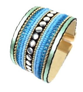 L&uacute;xus Breitt Armband &iacute; Ibiza-St&iacute;l (1 stk)