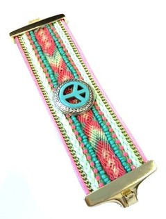 L&uacute;xus Breitt Armband Mint Ibiza Peace (1 stk)