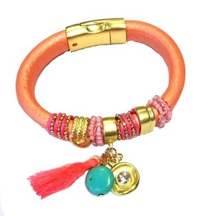 Ibiza Armband Bleikt (1 stk)