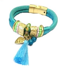 Ibiza-armband T&uacute;rk&iacute;s (1 stk)