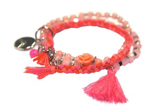 Armband 3 ra&eth;a Bleikt (1 stk.)