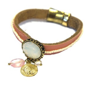 Ibiza armband Bleikt (1 stk)