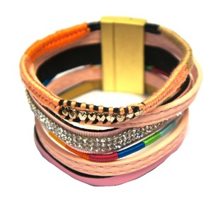 Ibiza Look Armband Bleikt (1 stk)