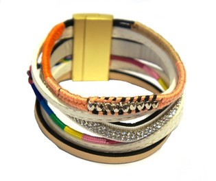Ibiza armband Hvítt (1 stk.)